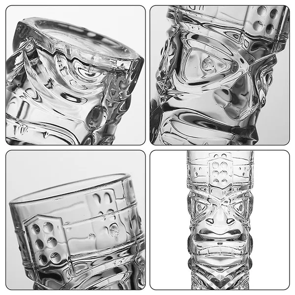 _Tiki_Face_Highball_Glasses_410_ML_Modern_Bar_Cocktail_&Mocktail_Drinking_Glasses,_Highball_Lead-Free_Glasses,_Tumblers_for_Water,_Beer,_2_Pieces_Set