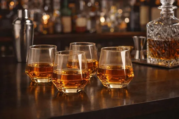 Pack_of_4,_Premium_Golden_Tinted_Whiskey_Glass_|_Hexagonal_Geometric_Faceted_Glass_Tumbler_|_Gold_Finish_Drinking_Glass_for_Water,_Juice,_Cocktails_&_Scotch,_330ML
