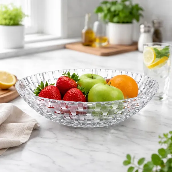 10_Inch_Elegant_Crystal_Glass_Fruit_Bowl_|_Decorative_Serving_Bowl_for_Dining_Table_&_Kitchen_|_Transparent_Designer_Fruit_Basket
