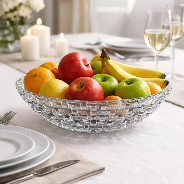 10_Inch_Elegant_Crystal_Glass_Fruit_Bowl_|_Decorative_Serving_Bowl_for_Dining_Table_&_Kitchen_|_Transparent_Designer_Fruit_Basket