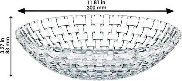 10_Inch_Elegant_Crystal_Glass_Fruit_Bowl_|_Decorative_Serving_Bowl_for_Dining_Table_&_Kitchen_|_Transparent_Designer_Fruit_Basket