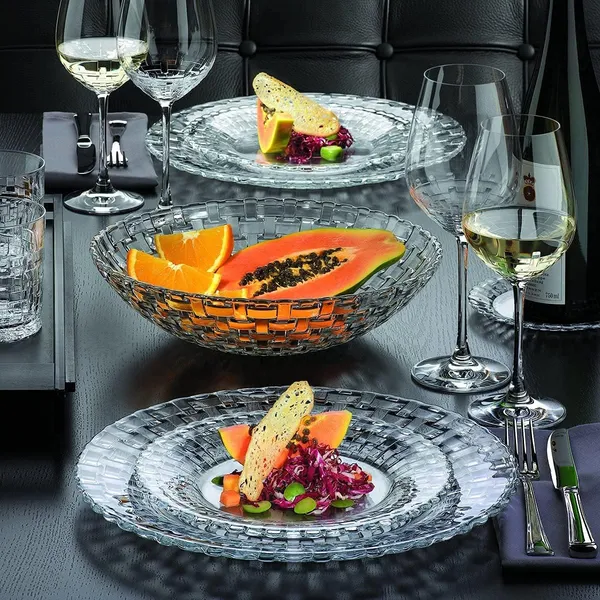 10_Inch_Elegant_Crystal_Glass_Fruit_Bowl_|_Decorative_Serving_Bowl_for_Dining_Table_&_Kitchen_|_Transparent_Designer_Fruit_Basket