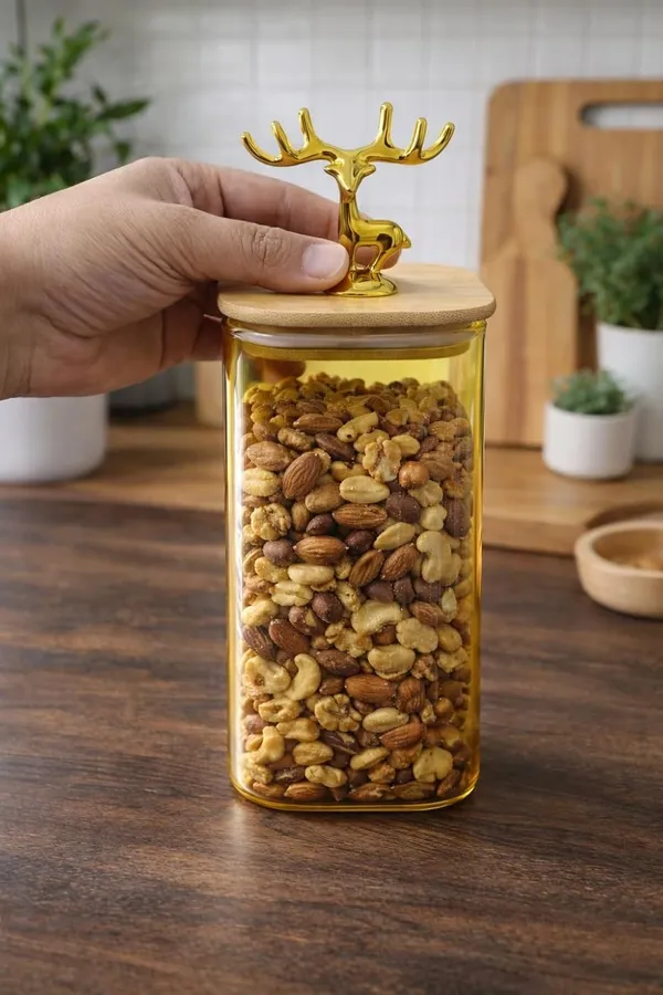 Pack_of_3,_Square_Borosilicate_Glass_Kitchen_Storage_Jars_with_Golden_Deer_Handle_&_Bamboo_Lid_|_Airtight_Silicone_Seal_Containers_for_Cookies,_Snacks,_Dry_Fruits,_Namkeen_750_ML_each