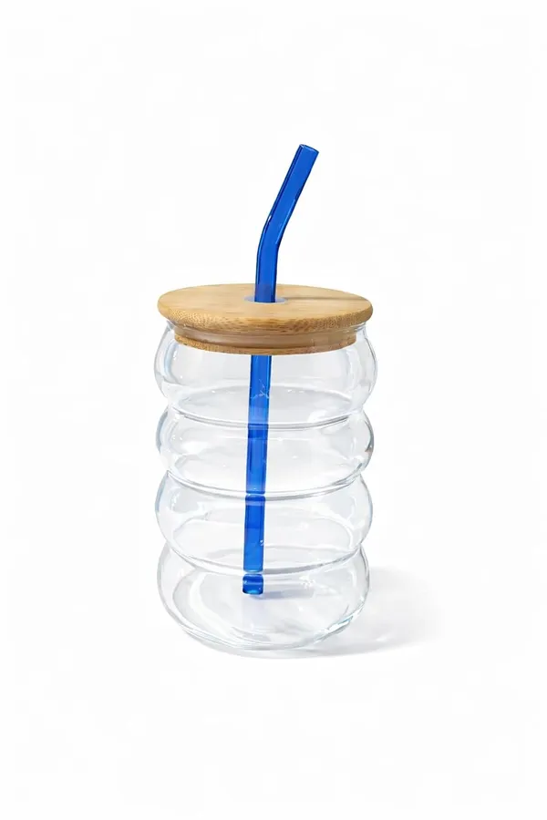 500_ml_Bubble_Design_Glass_Juice_Jar_with_Bamboo_Lid_&_Straw_|_Leak_Proof_Reusable_Glass_Tumbler_Drinking_Cup_with_Food_Grade_Silicone_Seal_for_Juice,_Smoothies_&_Cold_Drinks,_Transparent