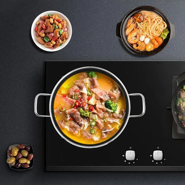 22_CM,_1.8_Litre_Stainless_Steel_Honeycomb_Triply_Non-Stick_Kadhai_with_Glass_Lid_|_Induction_Safe_&_Gas_Compatible_|_Even_Heat_Distribution_|_Cooking_Kadhai