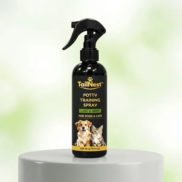 (Pack_Of_2)_Tailnest_Potty_Training_Spray_Lime_Mint_Pet_Toilet_Training_Aid_For_Dogs_Cats_Non_Toxic_Formula_Attracts_Pets_To_Designated_Area_200_Ml_And_Dry_Foaming_Shampoo