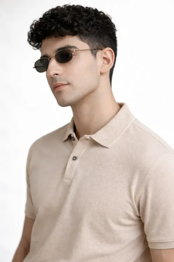 Beige_Jacquard_Polo