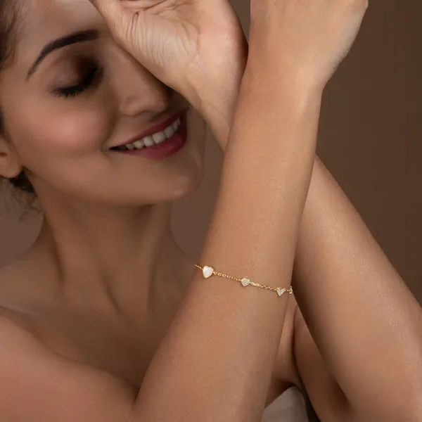 Pearl_Heart_Charm_925_Silver_Bracelet