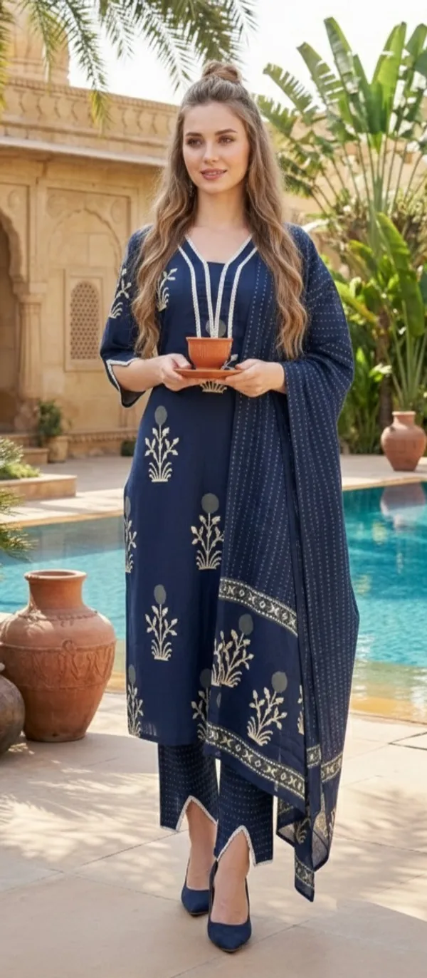 Navy_Blue_Embroidered_Kurta_Set_With_Pants_And_Dupatta