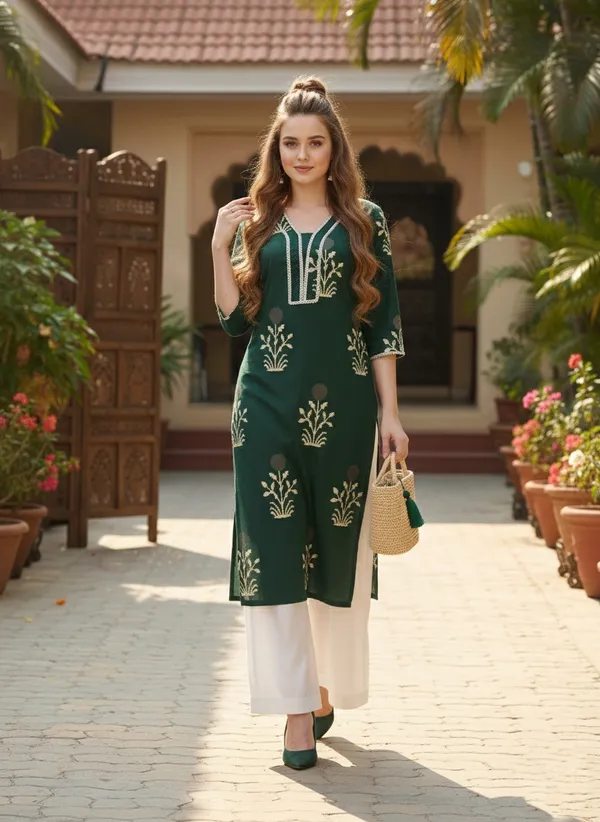Elegant_Green_Embroidered_Kurti
