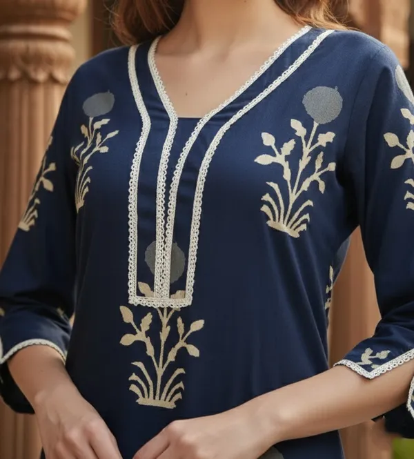 Navy_Blue_Embroidered_Kurta_Set_With_Pants
