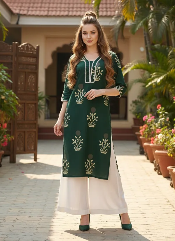 Elegant_Green_Embroidered_Kurti