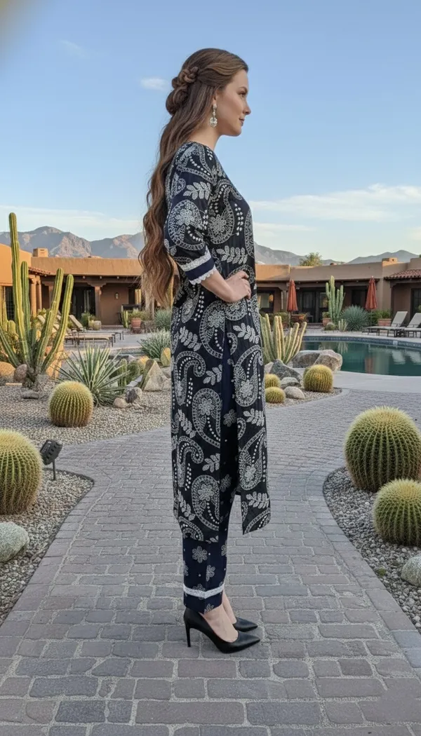 Black_And_White_Paisley_Print_Ethnic_Kurta_Pyjama_Set_For_Women