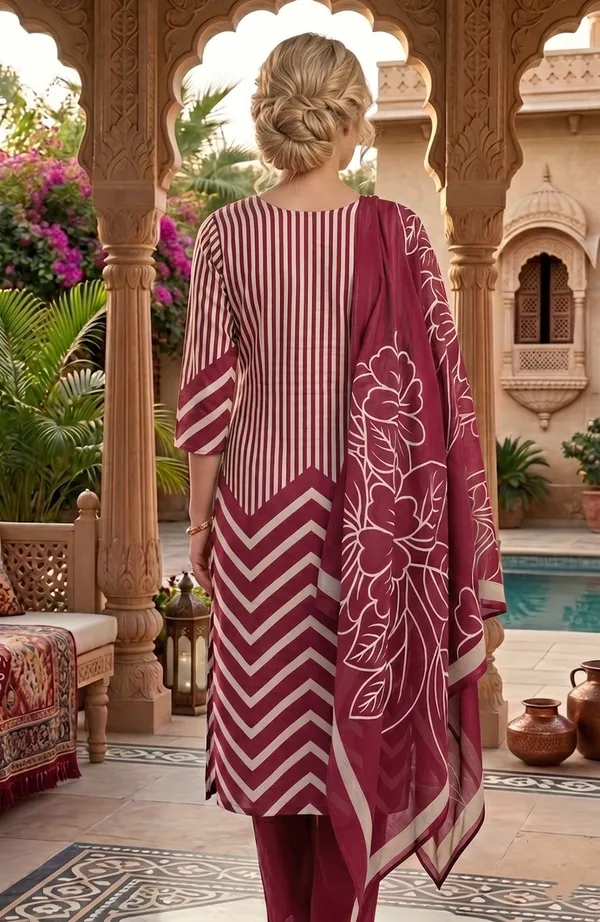 Pink_Floral_Embroidered_Kurta_Set_With_Dupatta
