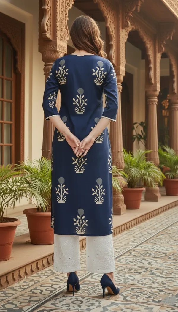 Navy_Blue_Embroidered_Kurta