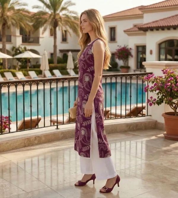 Purple_Paisley_Printed_Sleeveless_Kurta_Set