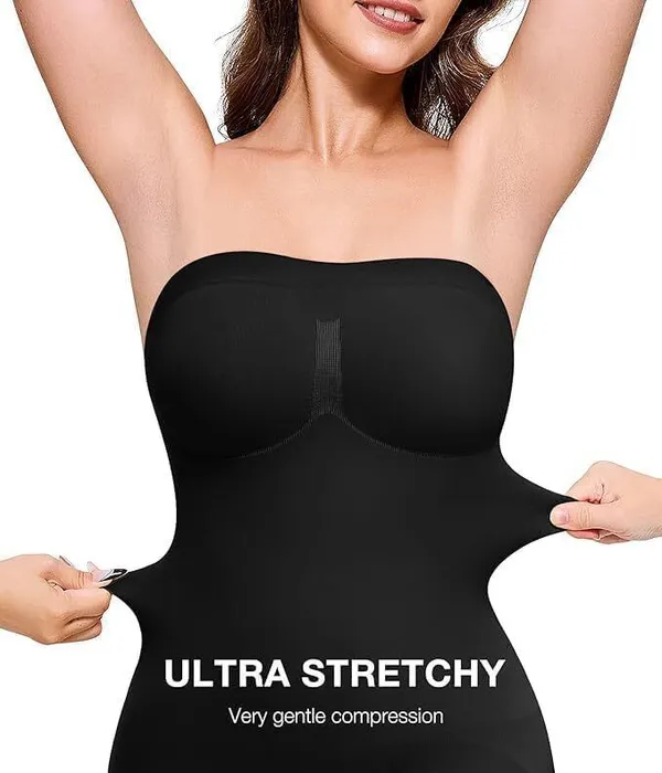 Black_Nylon_Blend_High_Waist_Shapewear_For_Women