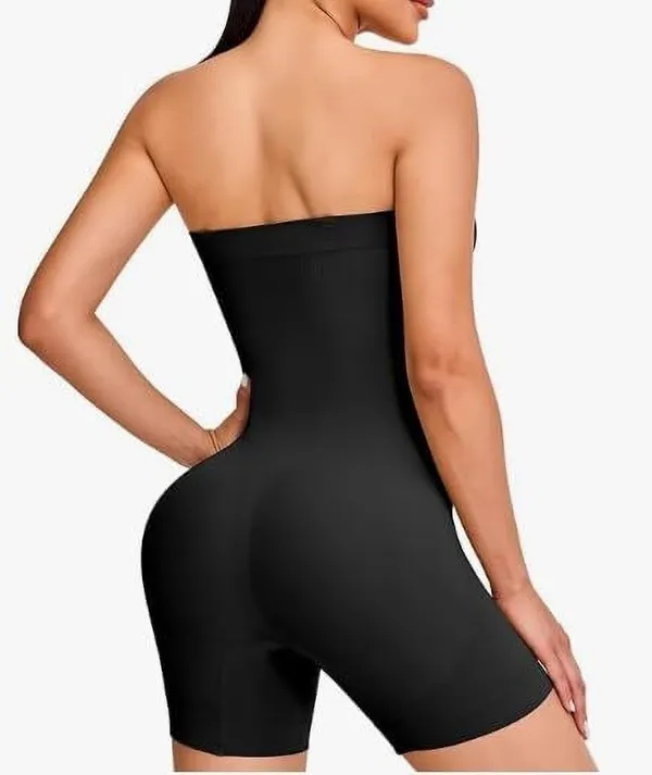 Black_Nylon_Blend_High_Waist_Shapewear_For_Women