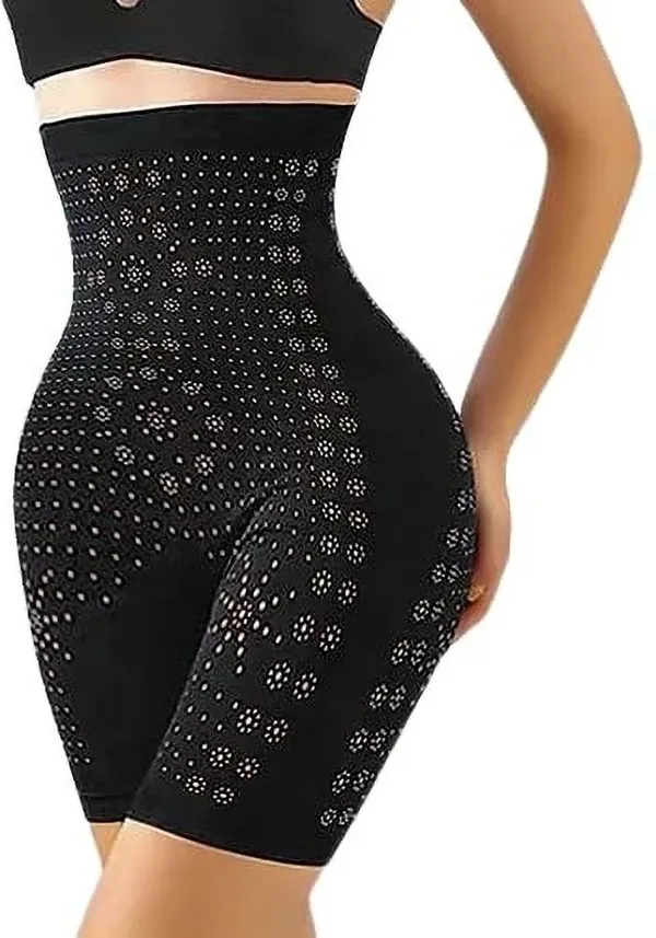 Black_Nylon_Blend_Full_Body_Shapewear_For_Women