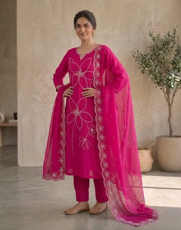 Pink_Embroidered_Georgette_Suit_Set_With_Dupatta