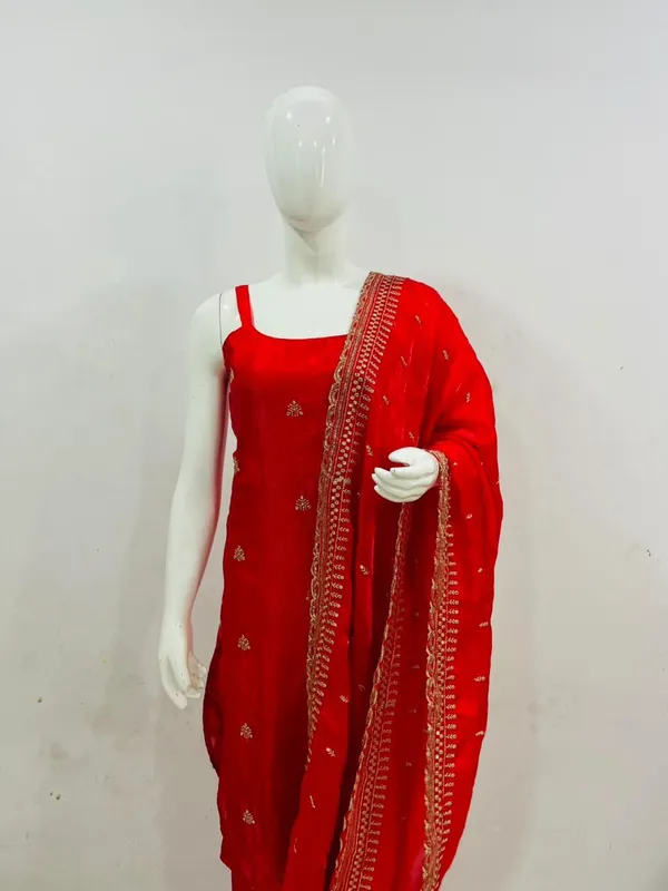 Red_Embroidered_Ethnic_Salwar_Suit_Set_With_Dupatta