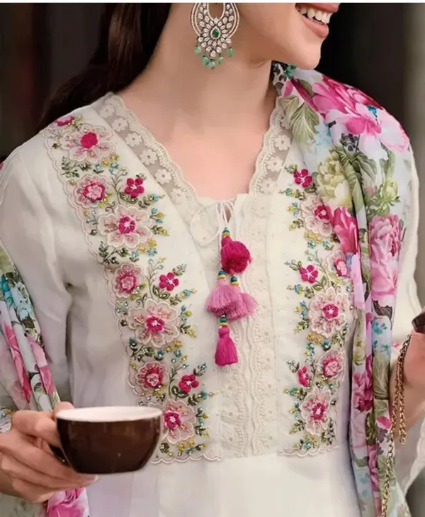 White_Floral_Embroidered_Kurta_Set_With_Printed_Dupatta