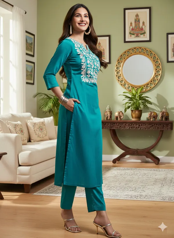Turquoise_Blue_Embroidered_Suit_Set_With_Dupatta
