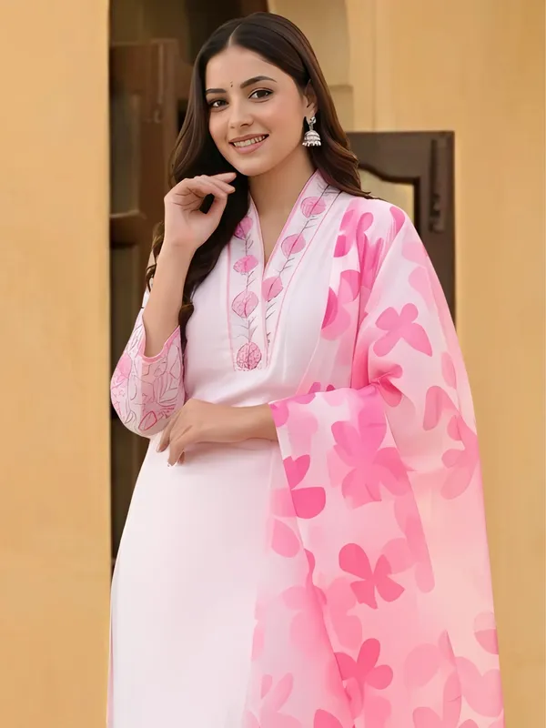 Pink_Floral_Embroidered_Cotton_Kurta_Set_With_Dupatta_Women's_Ethnic_Wear