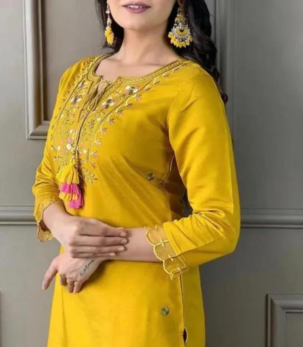 Yellow_Embroidered_Cotton_Kurta_Set_With_Dupatta