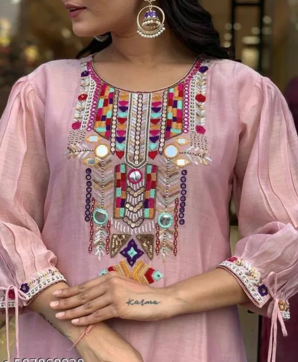 Pink_Embroidered_Suit_With_Multicolour_Mirror_Work_And_Dupatta