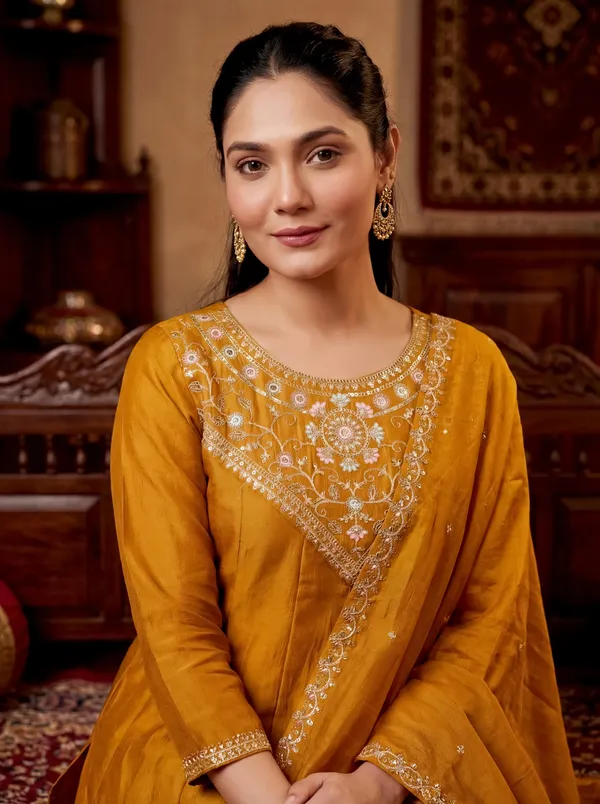 Mustard_Yellow_Embroidered_Chanderi_Silk_Suit_Set