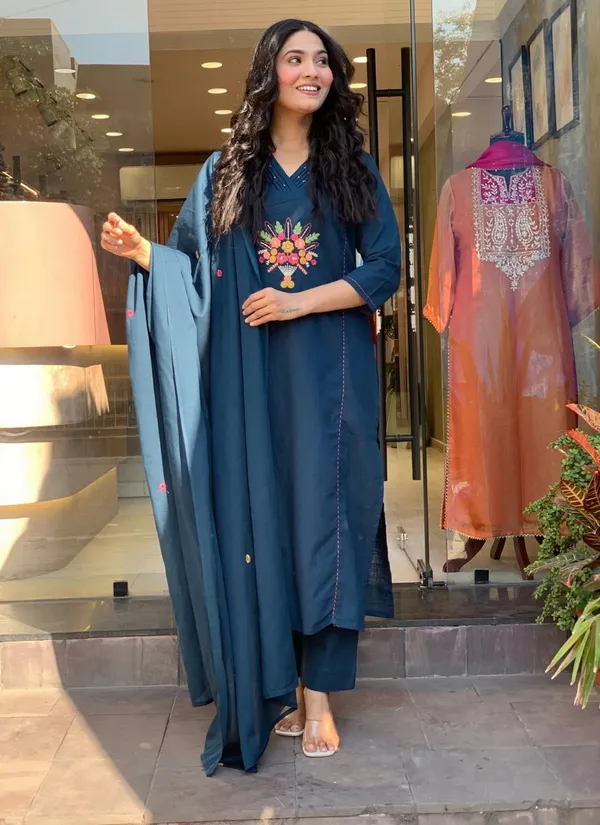 Women's_Teal_Blue_Embroidered_Kurta_Set_With_Dupatta_Ethnic_Wear