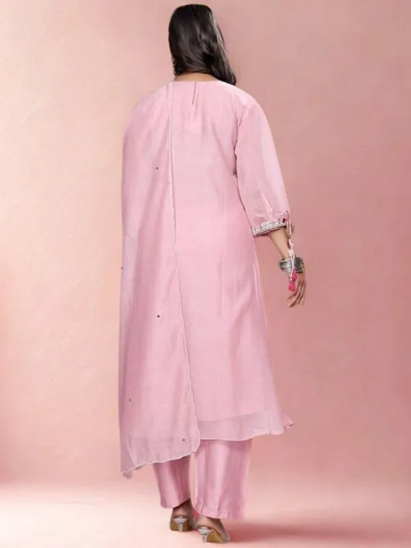Pink_Embroidered_Suit_With_Multicolour_Mirror_Work_And_Dupatta