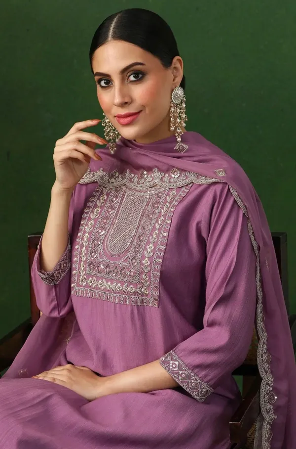 Purple_Embroidered_Ethnic_Suit_Set_With_Dupatta