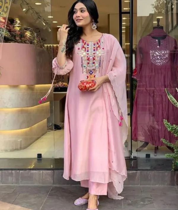 Pink_Embroidered_Suit_With_Multicolour_Mirror_Work_And_Dupatta