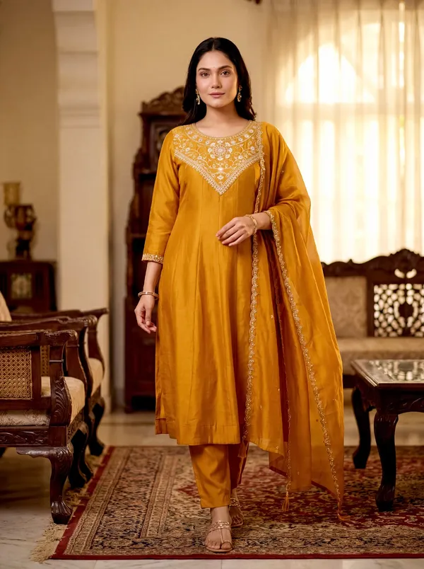 Mustard_Yellow_Embroidered_Chanderi_Silk_Suit_Set