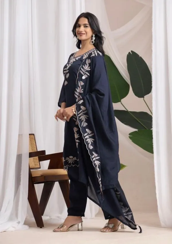 Navy_Blue_Embroidered_Kurta_Set_With_Dupatta