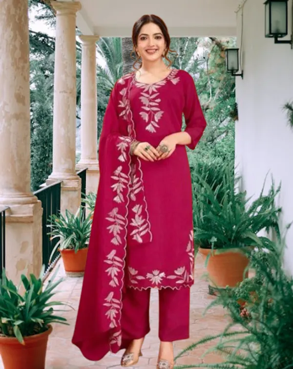 Pink_Embroidered_Ethnic_Co_Ord_Set_With_Dupatta