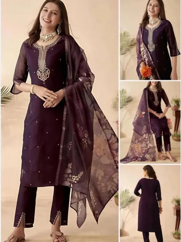 Wine_Embroidered_Salwar_Kameez_Set_With_Dupatta_Ethnic_Wear_For_Women