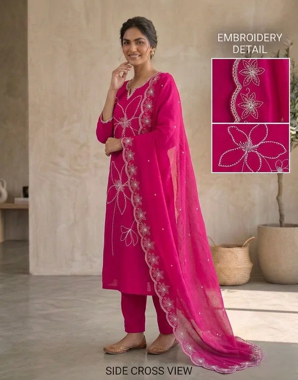 Pink_Embroidered_Georgette_Suit_Set_With_Dupatta