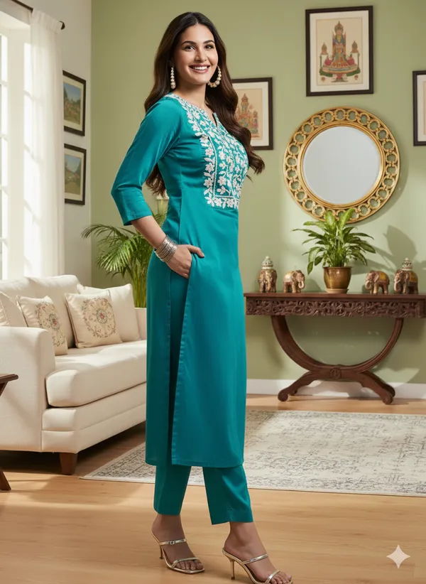 Turquoise_Blue_Embroidered_Suit_Set_With_Dupatta