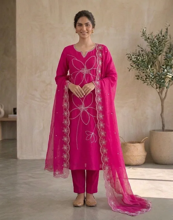 Pink_Embroidered_Georgette_Suit_Set_With_Dupatta