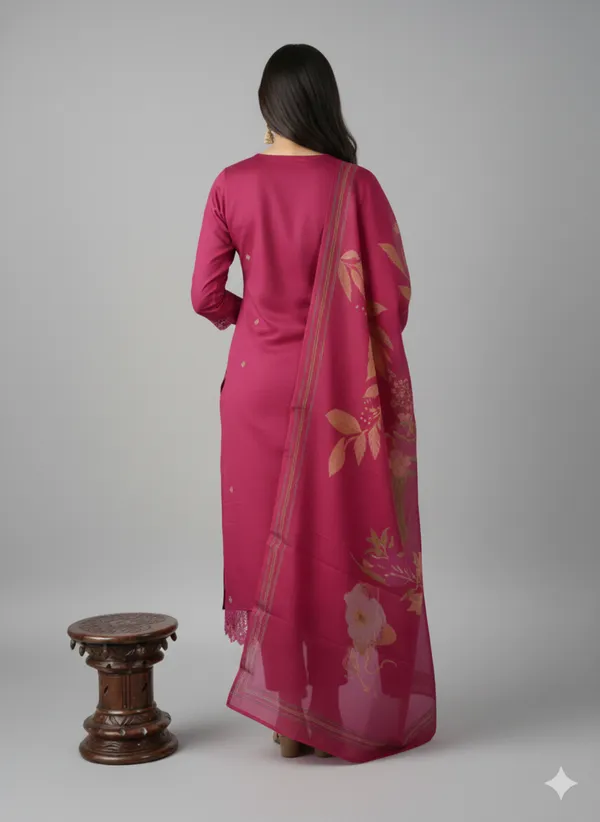 Pink_Embroidered_Cotton_Kurta_Set_With_Printed_Dupatta