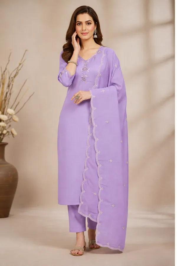 Elegant_Lavender_Embroidered_Suit_Set_With_Dupatta