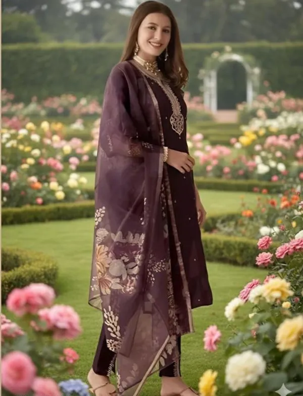 Wine_Embroidered_Salwar_Kameez_Set_With_Dupatta_Ethnic_Wear_For_Women