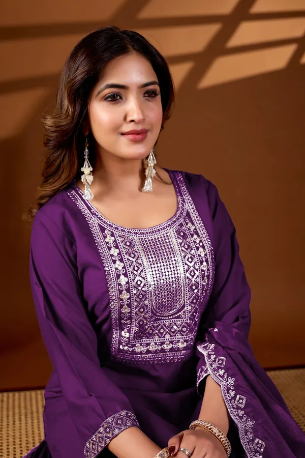 Purple_Embroidered_Kurta_Set_With_Dupatta_Women's_Ethnic_Wear
