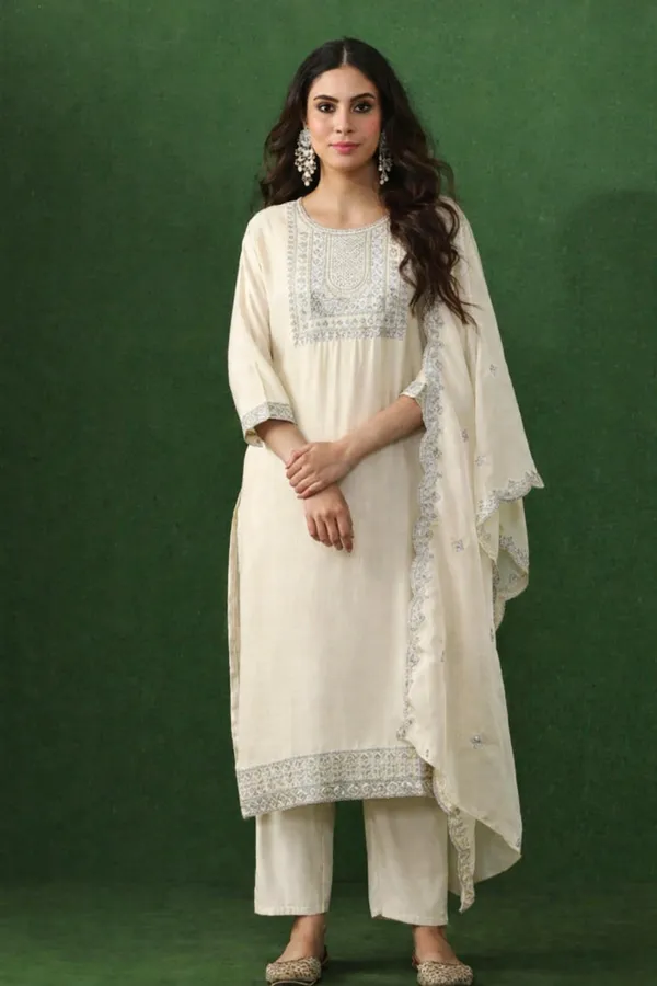 Off_White_Embroidered_Ethnic_Suit_Set_With_Dupatta