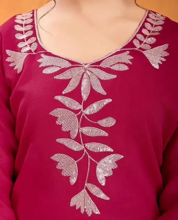 Magenta_Embroidered_Kurta_Set_With_Dupatta_Women's_Ethnic_Suit