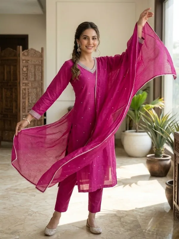 Purple_Embellished_Ethnic_Kurta_Set_With_Dupatta