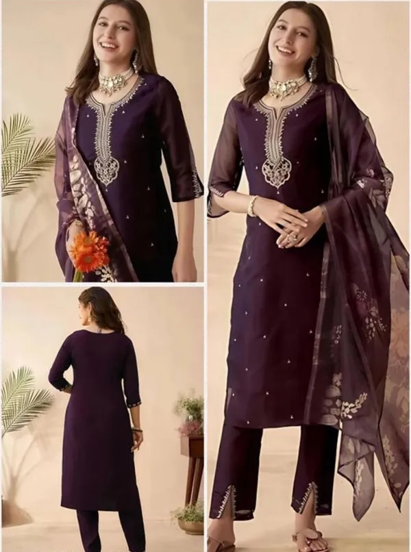 Wine_Embroidered_Salwar_Kameez_Set_With_Dupatta_Ethnic_Wear_For_Women